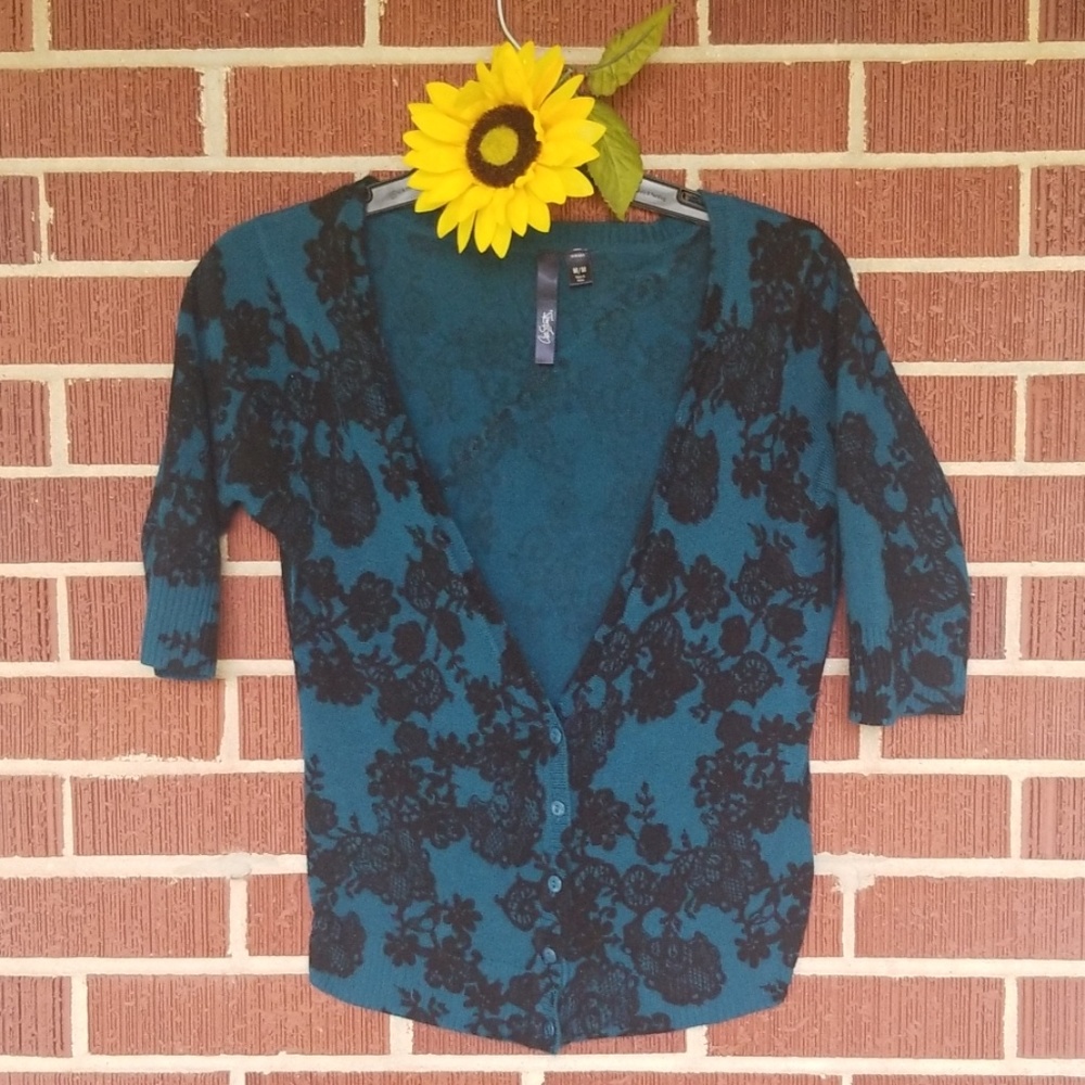 Floral Print Cardigan